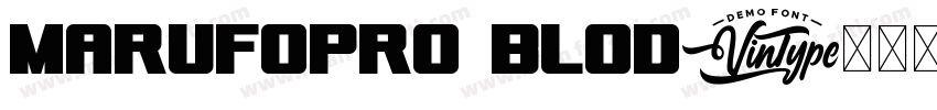 MaruFoPro Blod字体转换